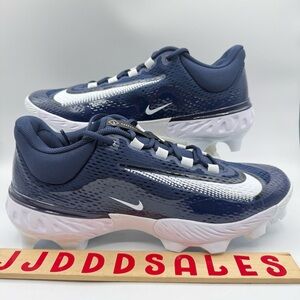 Nike Alpha Huarache Elite 4 MCS Baseball Cleats Navy Blue FN7221-401 Men’s Sz 13
